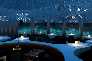 Эксклюзивный подводный ресторан на Мальдивах