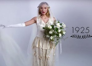 Видоизменение свадебного платья за один век уместили в трёхминутном ролике
