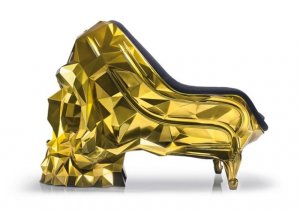 Кресло-череп из золота от французских дизайнеров