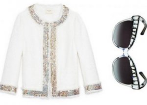 Стильная одежда дизайнера Кейт Спейд, украшенная кристалами Swarovski