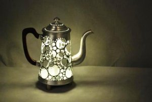 Винтажные лампы их старых чайников от Gilles Eichenbaum