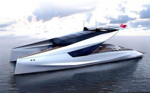 Роскошный катамаран 115' Power Catamaran будет создан компаниями JFA Yachts и Peugot Design Lab